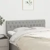 Image de vidaXL Têtes de lit 2 pcs Gris clair 72x7x78/88 cm Tissu346340