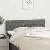 Image de vidaXL Têtes de lit 2 pcs Gris foncé 80x7x78/88 cm Tissu