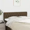Image de vidaXL Têtes de lit 2 pcs Marron Foncé 80x7x78/88 cm Tissu