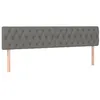 Image de vidaXL TÃªtes de lit 2 pcs Gris foncÃ© 90x7x78/88 cm Tissu