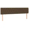 Image de vidaXL TÃªtes de lit 2 pcs Marron FoncÃ© 90x7x78/88 cm Tissu