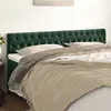 Image de vidaXL Têtes de lit 2 pcs Vert foncé 90x7x78/88 cm Velours