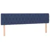 Image de vidaXL TÃªtes de lit 2 pcs Bleu 100x7x78/88 cm Tissu