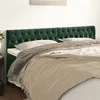 Image de vidaXL Têtes de lit 2 pcs Vert foncé 100x7x78/88 cm Velours