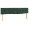 Image de vidaXL TÃªtes de lit 2 pcs Vert foncÃ© 100x7x78/88 cm Velours