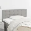 Image de vidaXL Tête de lit Gris clair 80x5x78/88 cm Tissu346396