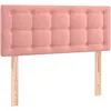 Image de vidaXL Vidaxl Tête De Lit Rose 80x5x78/88 Cm Velours