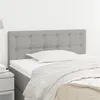 Image de vidaXL Tête de lit Gris clair 90x5x78/88 cm Tissu346416