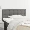 Image de vidaXL Tête de lit Gris foncé 100x5x78/88 cm Tissu