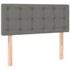 Image de vidaXL TÃªte de lit Gris foncÃ© 100x5x78/88 cm Tissu