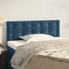 Image de vidaXL Tête de lit Bleu foncé 100x5x78/88 cm Velours