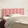 Image de vidaXL Tête de lit Rose 100x5x78/88 cm Velours