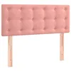 Image de vidaXL TÃªte de lit Rose 100x5x78/88 cm Velours