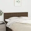 Image de vidaXL Têtes de lit 2 pcs Marron foncé 72x5x78/88 cm Tissu346459
