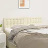 Image de vidaXL Têtes de lit 2 pcs Crème 72x5x78/88 cm Similicuir