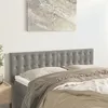 Image de vidaXL Têtes de lit 2 pcs Gris clair 72x5x78/88 cm Velours