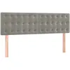 Image de vidaXL Vidaxl Têtes De Lit 2 Pcs Gris Clair 72x5x78/88 Cm Velours