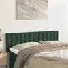 Image de vidaXL Têtes de lit 2 pcs Vert foncé 72x5x78/88 cm Velours