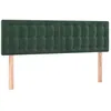 Image de vidaXL Vidaxl Têtes De Lit 2 Pcs Vert Foncé 72x5x78/88 Cm Velours