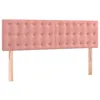 Image de vidaXL TÃªtes de lit 2 pcs Rose 72x5x78/88 cm Velours