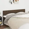 Image de vidaXL Têtes de lit 2 pcs Marron Foncé 80x5x78/88 cm Tissu