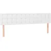 Image de vidaXL TÃªtes de lit 2 pcs Blanc 80x5x78/88 cm Similicuir