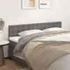 Image de vidaXL Têtes de lit 2 pcs Gris 80x5x78/88 cm Similicuir