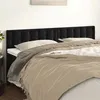 Image de vidaXL Têtes de lit 2 pcs Noir 80x5x78/88 cm Velours