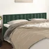 Image de vidaXL Têtes de lit 2 pcs Vert foncé 80x5x78/88 cm Velours
