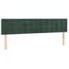 Image de vidaXL TÃªtes de lit 2 pcs Vert foncÃ© 80x5x78/88 cm Velours