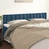 Image de vidaXL Têtes de lit 2 pcs Bleu foncé 80x5x78/88 cm Velours