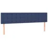 Image de vidaXL TÃªtes de lit 2 pcs Bleu 90x5x78/88 cm Tissu