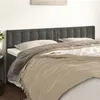 Image de vidaXL Têtes de lit 2 pcs Gris foncé 90x5x78/88 cm Velours