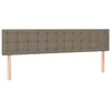 Image de vidaXL TÃªtes de lit 2 pcs Taupe 100x5x78/88 cm Tissu