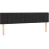 Image de vidaXL TÃªtes de lit 2 pcs Noir 100x5x78/88 cm Similicuir