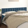 Image de vidaXL Têtes de lit 2 pcs Bleu foncé 100x5x78/88 cm Velours346534
