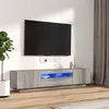 Image de vidaXL Ensemble de meubles TV avec lumières LED 2 pcs Sonoma gris3120168