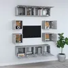 Image de vidaXL Ensemble de meubles TV 8 pcs Sonoma gris Bois d'ingénierie