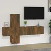 Image de vidaXL Ensemble de meubles TV 3 pcs Chêne fumé Bois d'ingénierie3120227