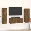 Image de vidaXL Ensemble de meubles TV 3 pcs Chêne fumé Bois d'ingénierie3120233