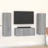 Image de vidaXL Ensemble de meubles TV 3 pcs Sonoma gris Bois d'ingénierie3120234