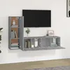Image de vidaXL Ensemble de meubles TV 3 pcs Sonoma gris Bois d'ingénierie