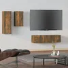 Image de vidaXL Ensemble de meubles TV 4 pcs Chêne fumé Bois d'ingénierie