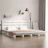 Image de vidaXL Cadre de lit sans matelas blanc 180x200 cm bois massif de pin