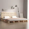 Image de vidaXL Cadre de lit 200x200 cm Bois de pin massif