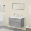 Image de vidaXL Meubles de salle de bain Sonoma gris Bois d'ingénierie3120352