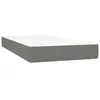 Image de vidaXL Matelas de lit Ã  ressorts ensachÃ©s Gris foncÃ© 80x200x20cm Tissu