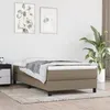 Image de vidaXL Matelas de lit à ressorts ensachés Taupe 80x200x20 cm Tissu347678