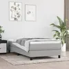 Image de vidaXL Matelas de lit à ressorts ensachés Gris clair 90x200x20cm Tissu347714