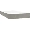 Image de vidaXL vidaXL Matelas de lit à ressorts ensachés Gris clair 90x200x20 cm